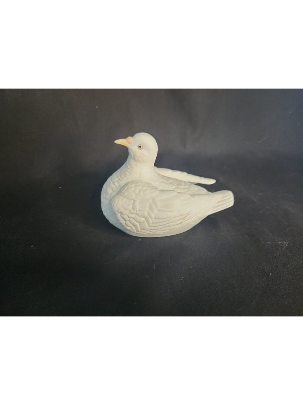 Vintage Andrea by Sadek Porcelain White Dove Trinket Box Jewelry Wedding